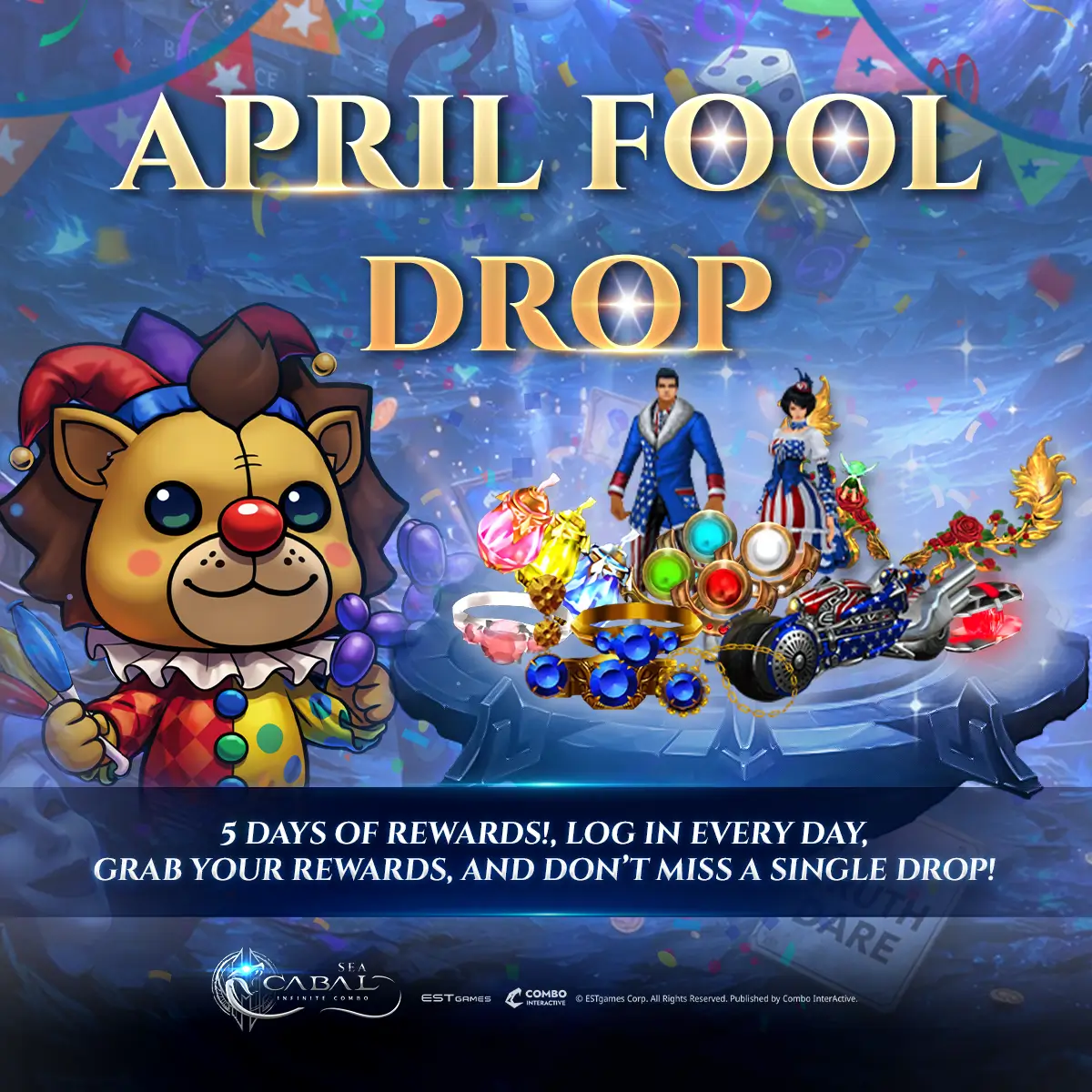 [Event] 🤡 April Fool Drop — 5 Days of Rewards! 🔥
